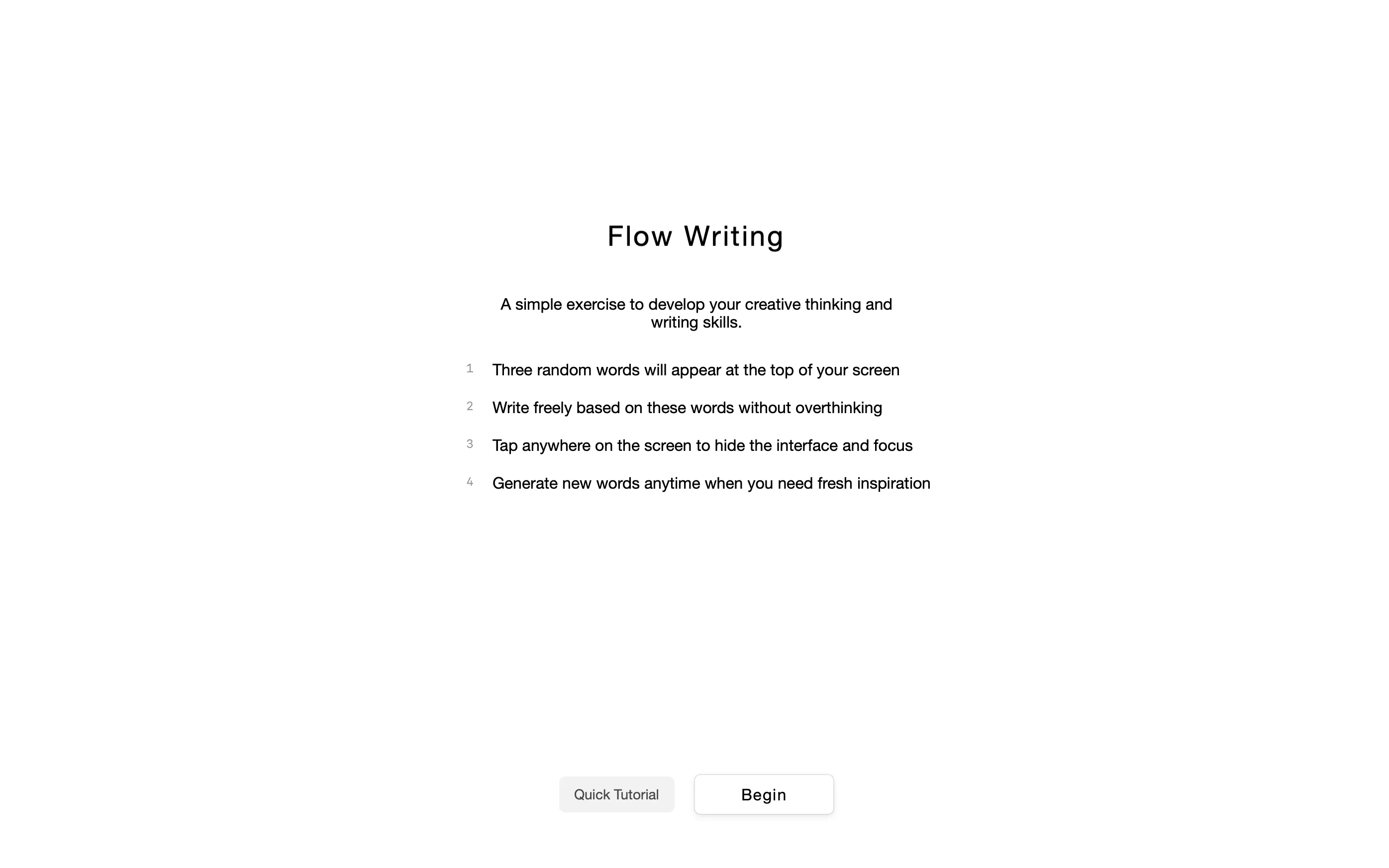 Flow-write Screenshot